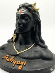 Adiyogi Shiva Small Statue for Car Dash Board, Pooja & Gift, Mahadev Murti, Idol, Lord Adiyogi Shankara for Home & Office Decor