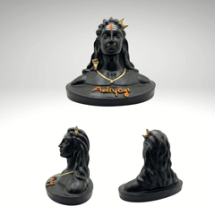 Adiyogi Shiva Small Statue for Car Dash Board, Pooja & Gift, Mahadev Murti, Idol, Lord Adiyogi Shankara for Home & Office Decor