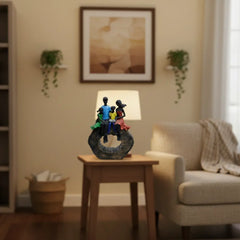 Crosia Craft Ring Couple Family Showpiece Statue for Home Decor and Gift for Boyfriend Girlfriend Wedding Anniversary