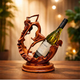 Wine Bottle Lady Holder – 8 Inch | Decorative Wine Rack & Showpiece for Home Bar, Kitchen & Gifting