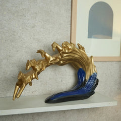 Waves of Pegasus 7 Horse Sculpture