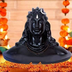 Adiyogi Shiva Small Statue for Car Dash Board, Pooja & Gift, Mahadev Murti, Idol, Lord Adiyogi Shankara for Home & Office Decor