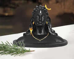 Adiyogi Shiva Small Statue for Car Dash Board, Pooja & Gift, Mahadev Murti, Idol, Lord Adiyogi Shankara for Home & Office Decor