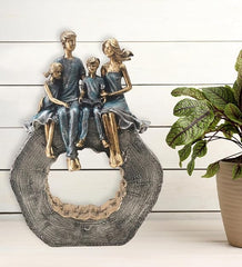 Crosia Craft Ring Couple Family Showpiece Statue for Home Decor and Gift for Boyfriend Girlfriend Wedding Anniversary