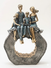 Crosia Craft Ring Couple Family Showpiece Statue for Home Decor and Gift for Boyfriend Girlfriend Wedding Anniversary