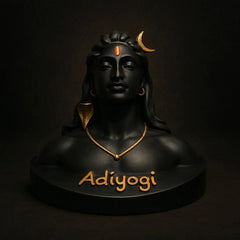 Adiyogi Shiva Small Statue for Car Dash Board, Pooja & Gift, Mahadev Murti, Idol, Lord Adiyogi Shankara for Home & Office Decor