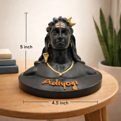Adiyogi Shiva Small Statue for Car Dash Board, Pooja & Gift, Mahadev Murti, Idol, Lord Adiyogi Shankara for Home & Office Decor