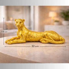 Sitting Golden Panther