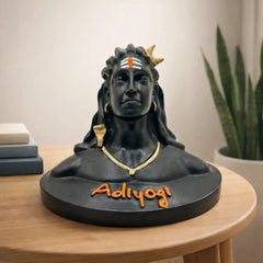 Adiyogi Shiva Small Statue for Car Dash Board, Pooja & Gift, Mahadev Murti, Idol, Lord Adiyogi Shankara for Home & Office Decor